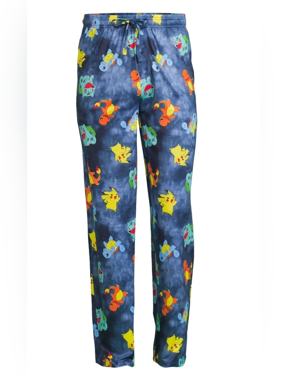 Pokemon Wild Characters Joggers Sleepwear Navy/Light Navy/ Gray Men's XXL drawst